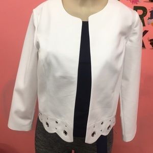 NWT white long sleeve blazer